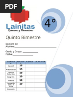 4to Grado - Bimestre 5