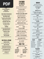 A.G. Kitchen Dinner Menu
