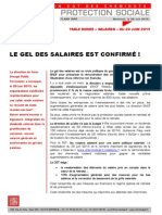 TABLE RONDE « SALAIRES » DU 29 JUIN 2015