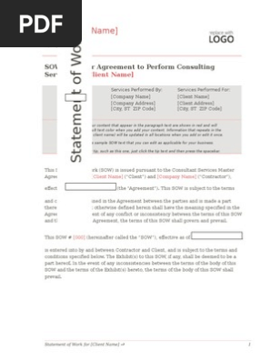 Statement of Work