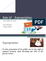 Rule 67 - Expropriation