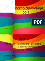 Prostorno Djelovanje Boja