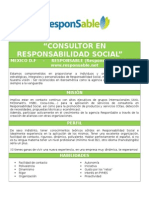 “CONSULTOR EN RESPONSABILIDAD SOCIAL”    