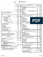 2015 Price List: Inspector (CAWI, CWI, SCWI)