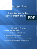 Later Stages in The Development of A Group