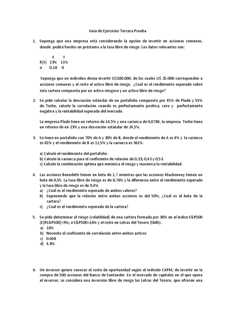Tasa de Rendimiento en Inversiones Financieras | PDF | Compartir ...