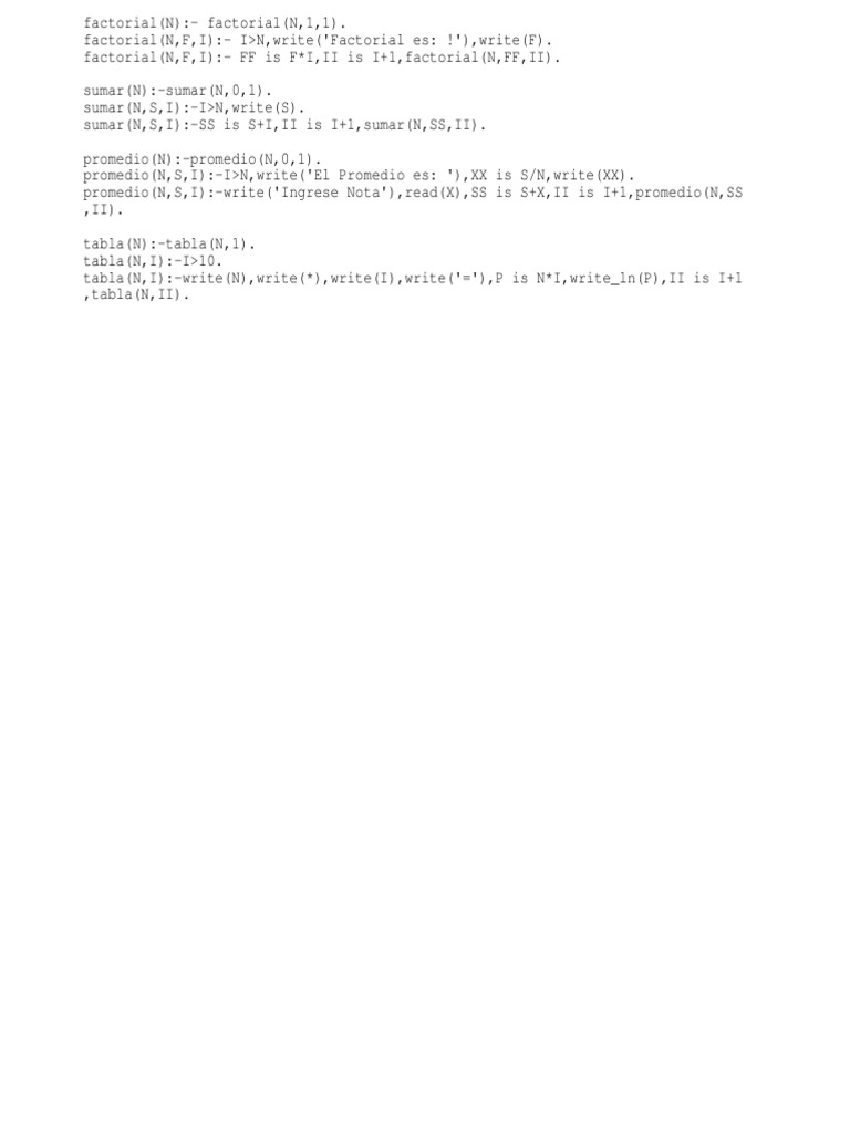 Prolog Math Functions Guide | PDF