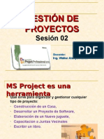 Base Teorica de MS Project Sesion 02