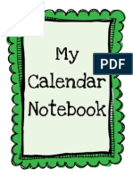 Calendar Notebook Binder