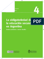 La Obligatoriedad de La Educación Secundaria en Argentina