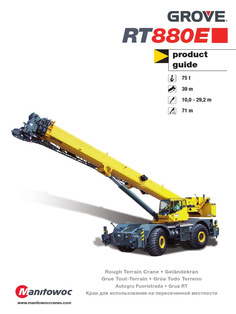 Guide de la Grue Tout-Terrain RT880E | PDF | Machine | Ingénierie