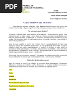 Como Fazer Um Relatório