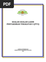 60 Soalan-Soalan Lazim Pentaksiran Tingkatan 3 (PT3)