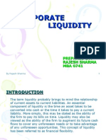 Corporate Liquidity