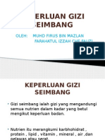 Keperluan Gizi Seimbang