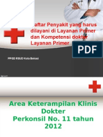 Daftar Penyakit Dan Kompetensi Dokter Layanan Primer