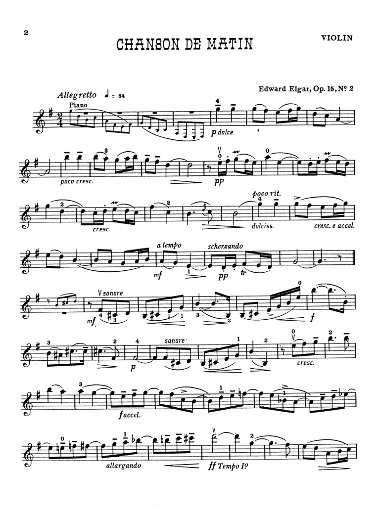 Chanson Du Matin | PDF