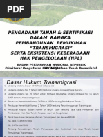 Download Pengadaan TAnah Transmigrasi Serta Eksistensi Keberadaan HPL by taralitbang SN270042746 doc pdf