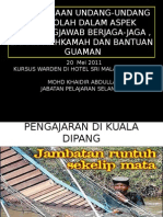 Pelaksanaan Undang-Undang Di Sekolah Dalam Aspek Tanggungjawab Berjaga-Jaga, Saman Mahkamah Dan Bantuan Guaman