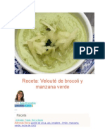 Velouté de Brocoli y Manzana Verde
