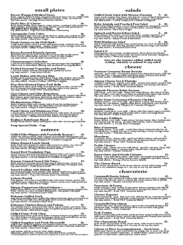 4 olives menu Salad Food And Drink