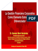 La Gestion Financiera Corporativa Como Elemento Estategico Diferenciador