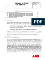 Differential Protection for Power Transformers With RET 670