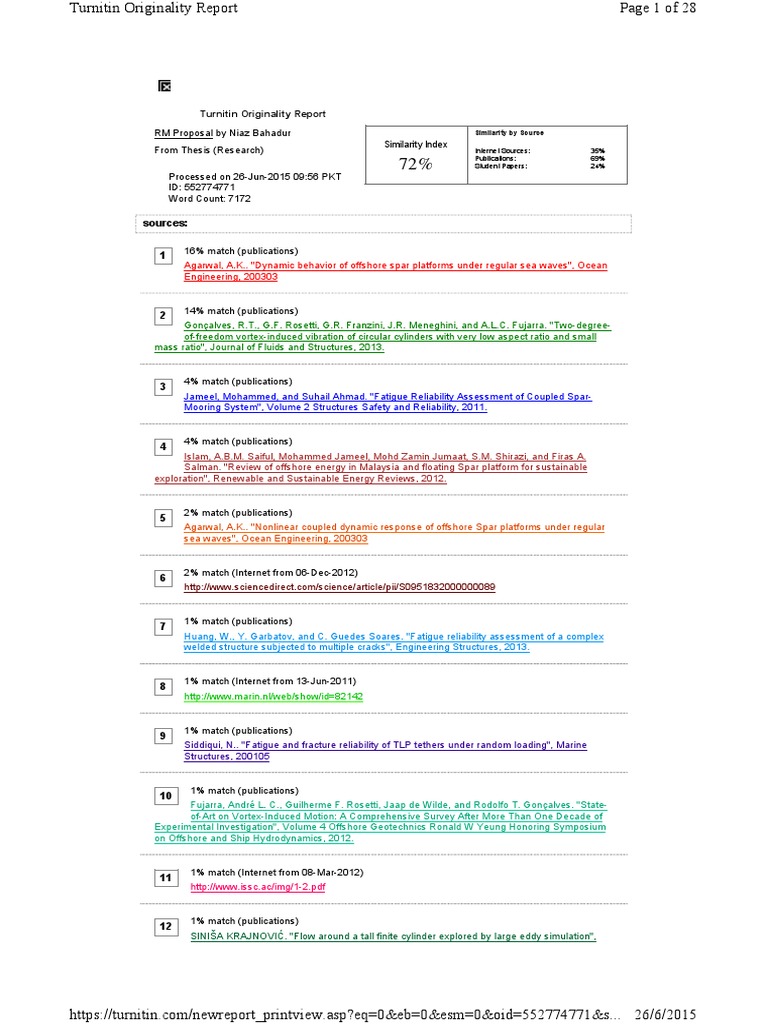 Sources: 1: Turnitin Originality Report | PDF | Science & Mathematics