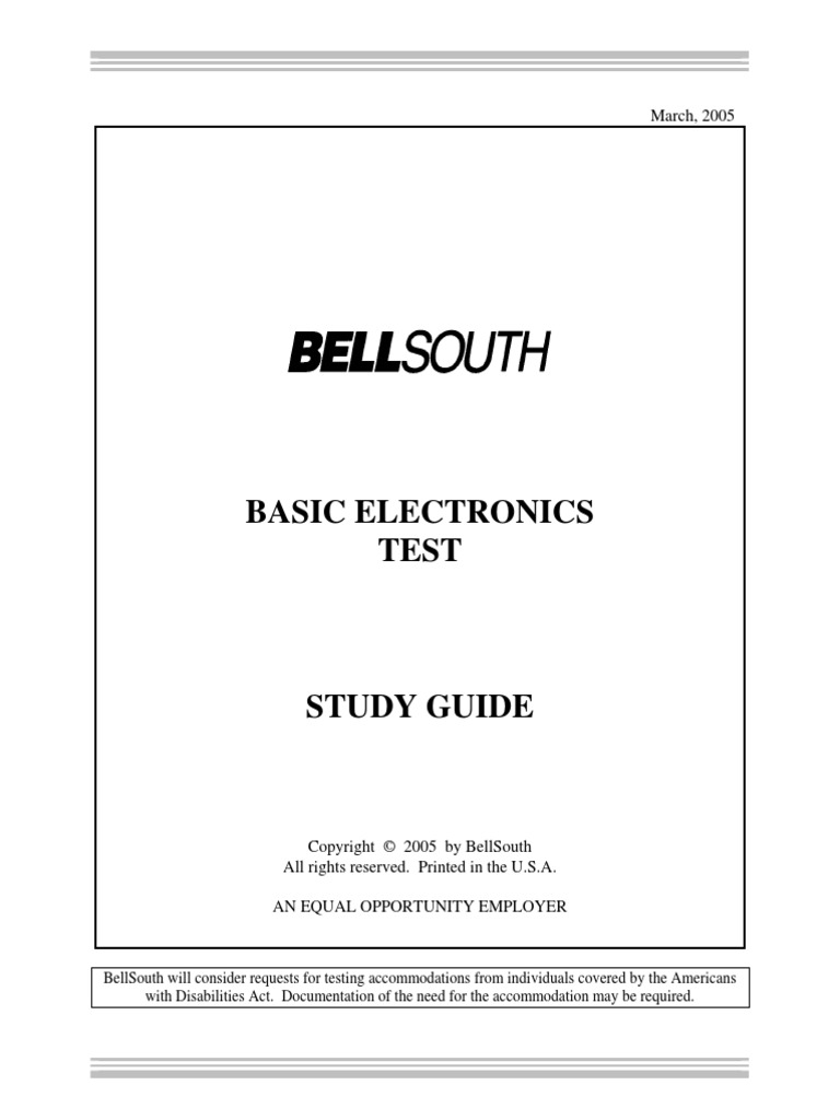Basic Electronics Test Study Guide Rectifier Electrical Network