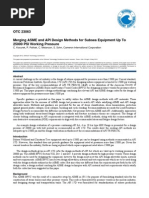 Merging ASME and API Design Methods for Subsea Equipment Up to 25,000 PSI Working Pressure Otc23063