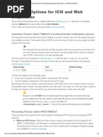 Timeout Options For ICM and Web Dispatcher