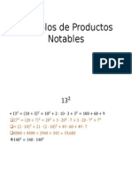 Ejemplos de Productos Notables