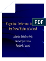 Cognitive - Behavioral Treatment For Fear of Flying in Iceland
