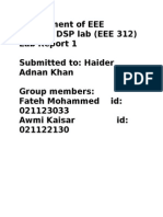 DSP Lab 1