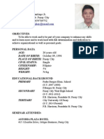 Eduardo S. Santiago Jr. Resume