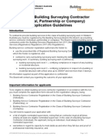 Building Surveying Contractor Application Guidelines 0