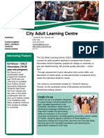 City Adult Learning Centre: Ed-Vance - CALC Secondary (18-20 Year-Old Program)