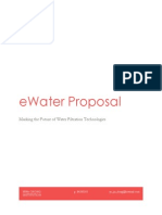 Ewater Proposal: Marking The Future of Water Filtration Technologies