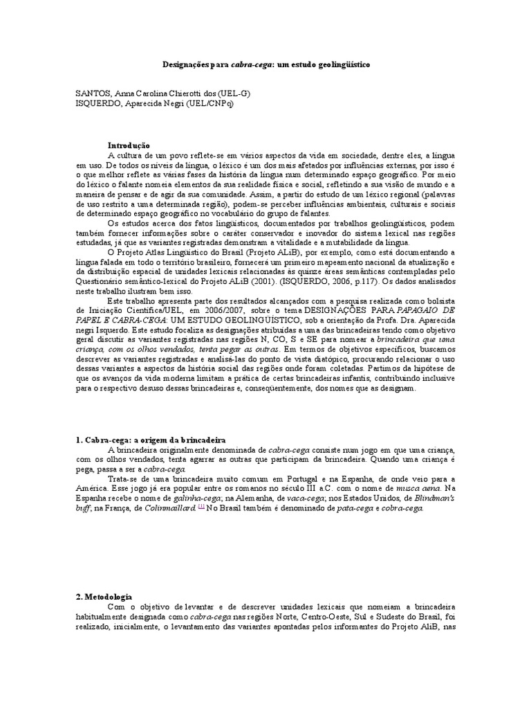 Cabra Cega Anexo, PDF, Geografia