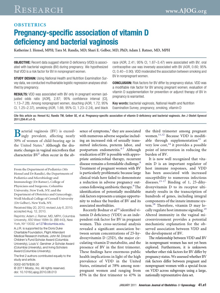 Jurnal Obgyn PDF Body Mass Index Logistic Regression