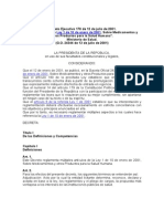 Decreto Ejecutivo 178 12 Jul 2001 Que Reglamenta La Ley 1 de Enero 2001 Sobre Medicamentos