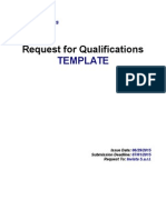 Template Request For Qualifications