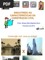 Aula 1 - Características Da Construção