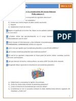 Ejercicios Tema 1 La Organización Del Cuerpo Humano 2014 15