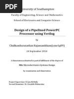 Design of A Pipelined Powerpc Processor Using Verilog