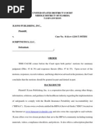 3lions Pub v. Scriptnetics - HIPAA Info Copyright Infringement PDF
