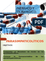 Farmacologia - Colinérgico y Anticolinérgico