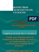 Farmacologia - Parámetros Farmacocinéticos