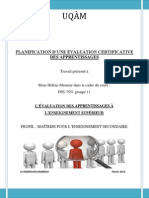 el kandoussi g11 - tp1  planification de l valuation certificative