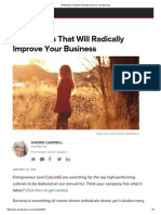 10 Mindsets That Will Radically Improve Your Business